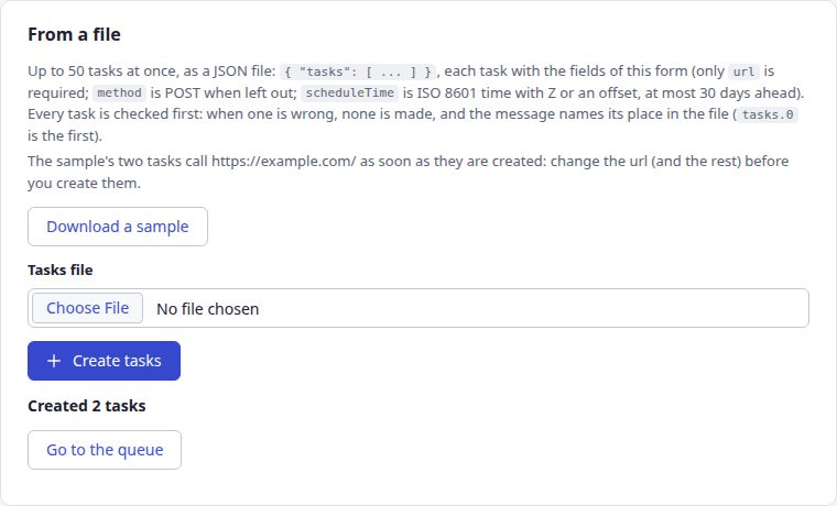 Created 2 tasks