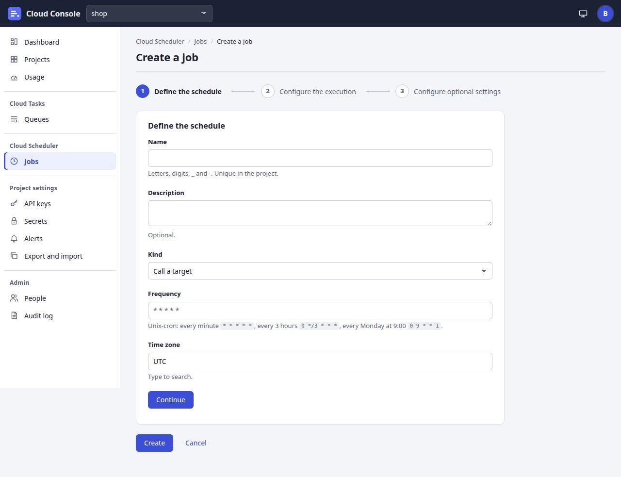 Create a job page at laptop width