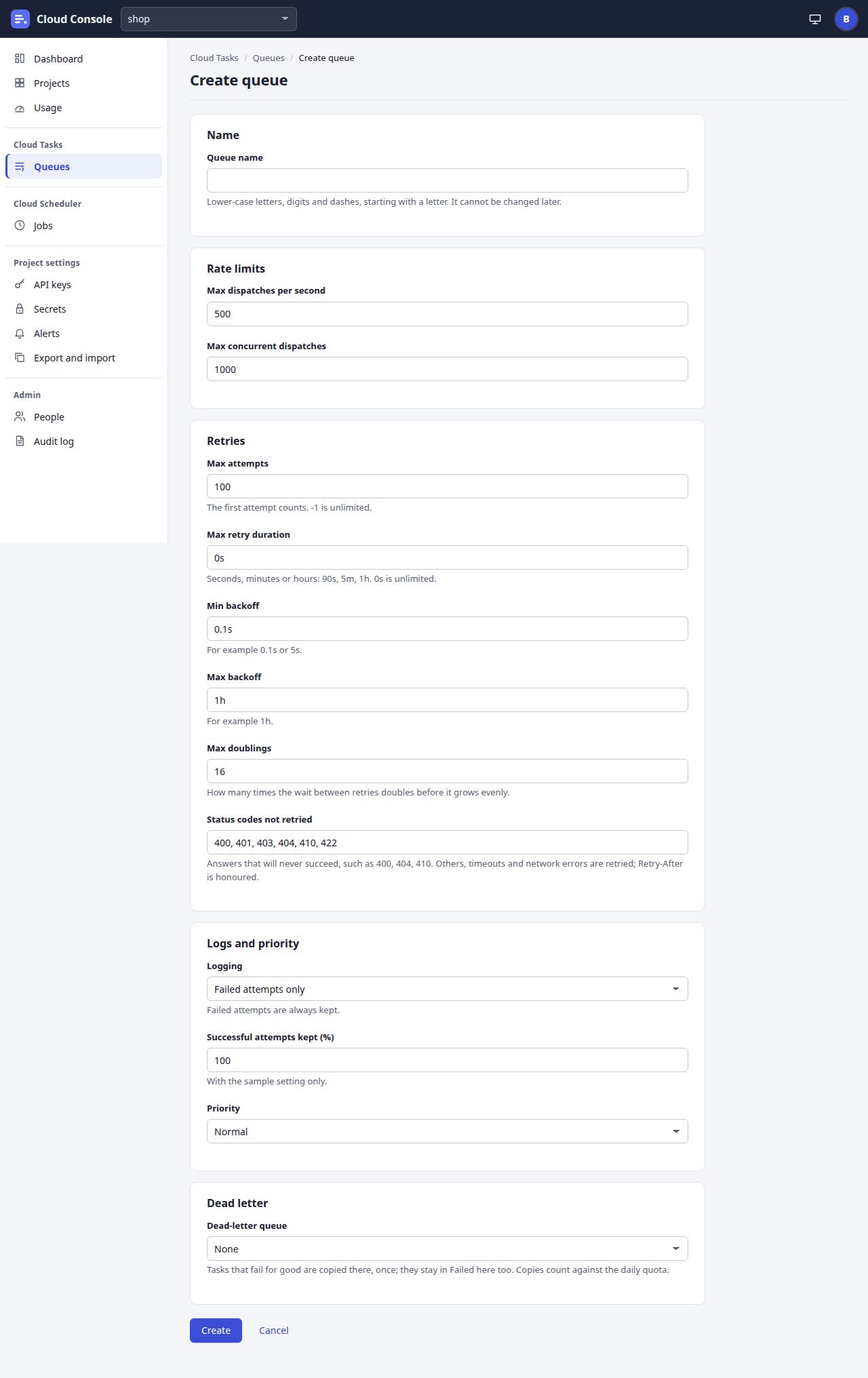 Create a queue page at laptop width